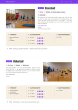 Ball, Beispielseite Brennball und Völkerball